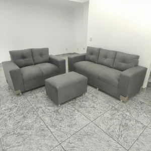 SOFÁ CANADÁ 3E2 LUGARES COM PUFF